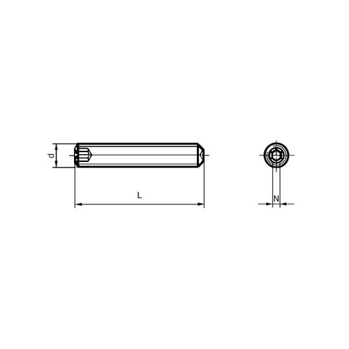 Stoppskruv MSK6SS OBEH DIN 916/ISO 4029