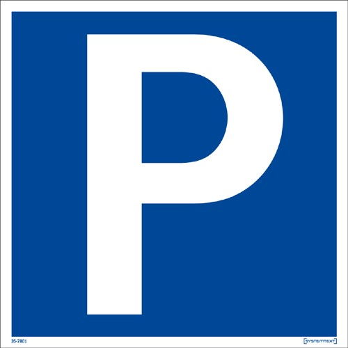 Skylt Parkering