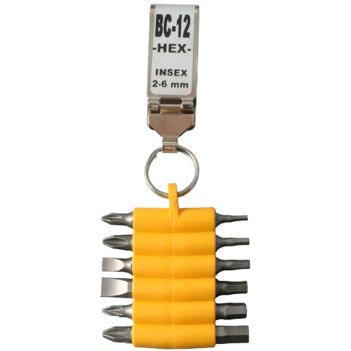 Bitsmatta 1/4" BC-12 Hex PH PZ 12 delar
