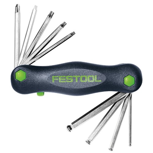 Insex- och Torxnyckelsats FESTOOL Toolie vikbar