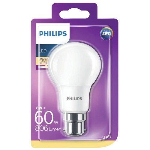 Normallampa LED PHILIPS Frostad B22