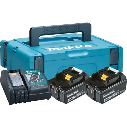 Laddare- och batteripaket MAKITA 2x18 V 5,0 Ah Li-Ion