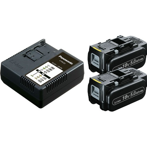 Laddare- och batteripaket PANASONIC 2x18 V 5,0 Ah Li-Ion