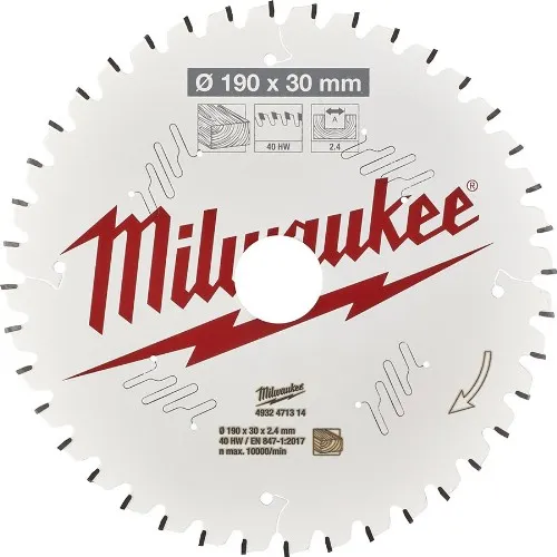 Cirkelsågklinga MILWAUKEE Kap- och geringssåg Trä