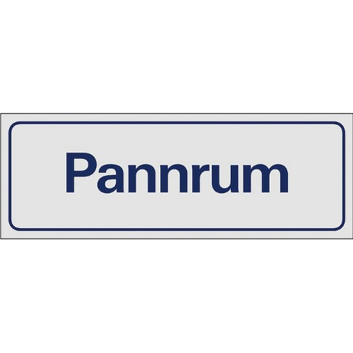 Skylt symbol pannrum