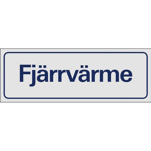 Skylt symbol fjärrvärme