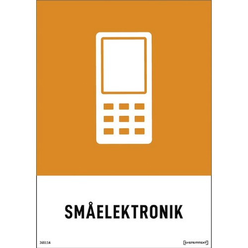 Skylt småelektronik