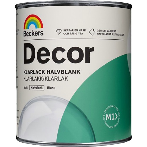 Klarlack BECKERS DECOR vattenbaserad halvblank