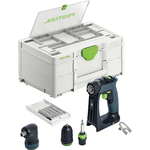 Borrskruvdragare FESTOOL CXS 18-Basic-Set 18 V utan batteri Borrskruvdragare FESTOOL CXS 18-Basic-Set 18 V utan batteri