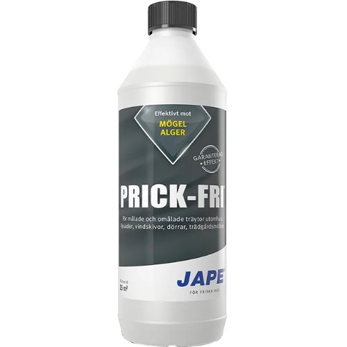 Alg- och mögeltvätt JAPE Prick-Fri koncentrat Alg- och mögeltvätt JAPE Prick-Fri koncentrat