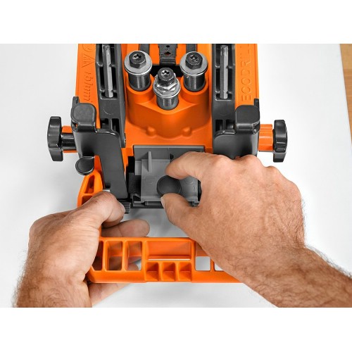 Steg 1: Inborrningsmått. Ställ in önskat borrmått.