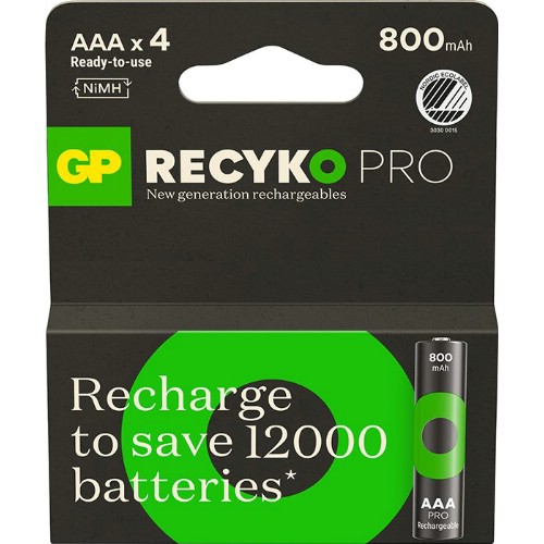 Uppladdningsbara batterier BP NiMH ReCyko Pro 1,2 V