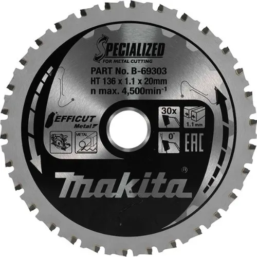Cirkelsågklinga MAKITA Specialized Efficut Metall