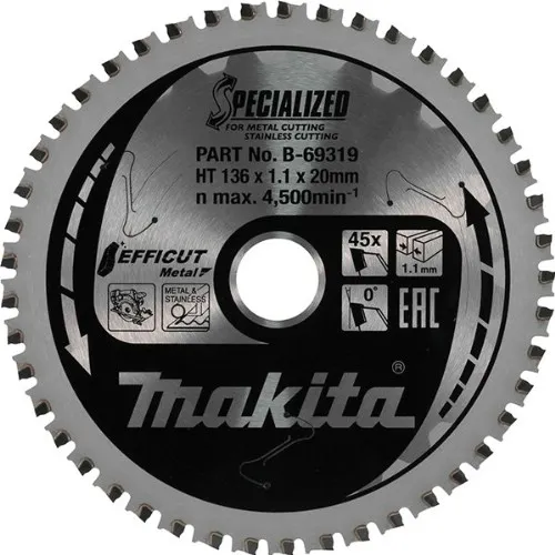 Cirkelsågklinga MAKITA Specialized Efficut Rostfritt