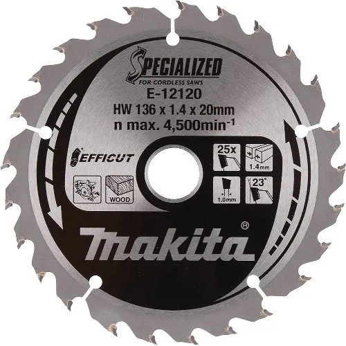 Cirkelsågklinga MAKITA Specialized Efficut Trä