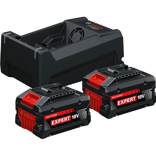 Laddare- och batteripaket BOSCH Expert 2x18 V 5,5 Ah Li-Ion